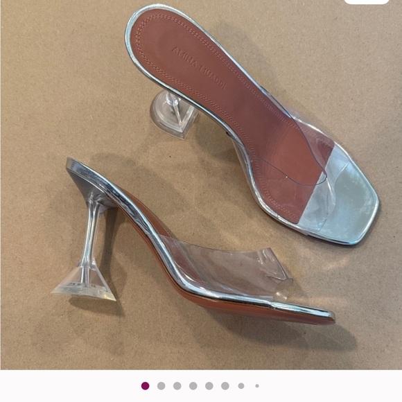Amina Muaddi Shoes - Amina Muaddi Clear Heels